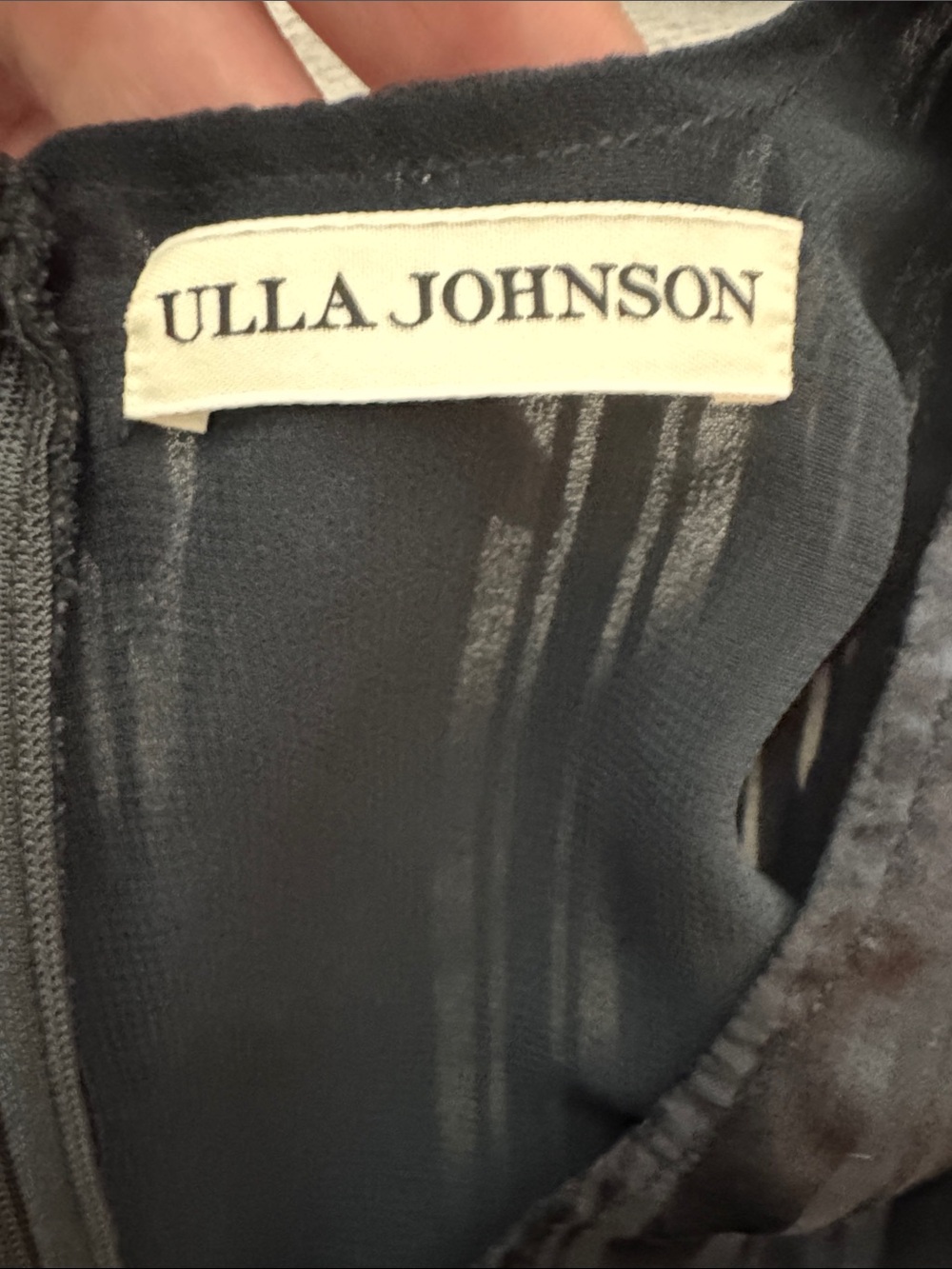 Ulla Johnson Silk Odette Smocked Midnight Dress size 0 - Picture 6 of 8